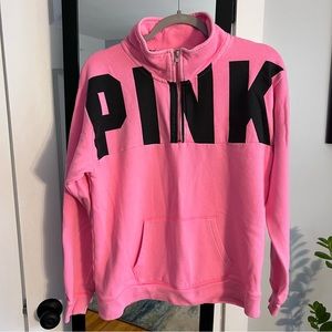 PINK quarter zip sweatshirt